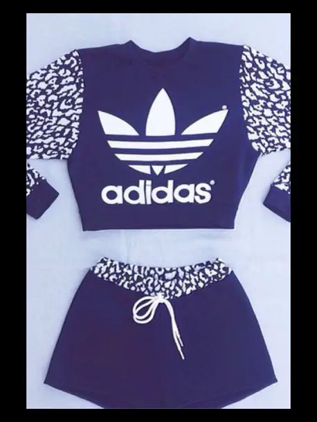 Wheretoget.it top, adidas, black, white, shorts, matching set, two-piece,