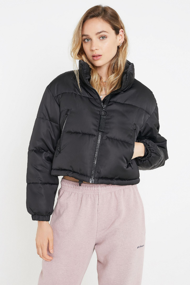 h&m cropped puffer
