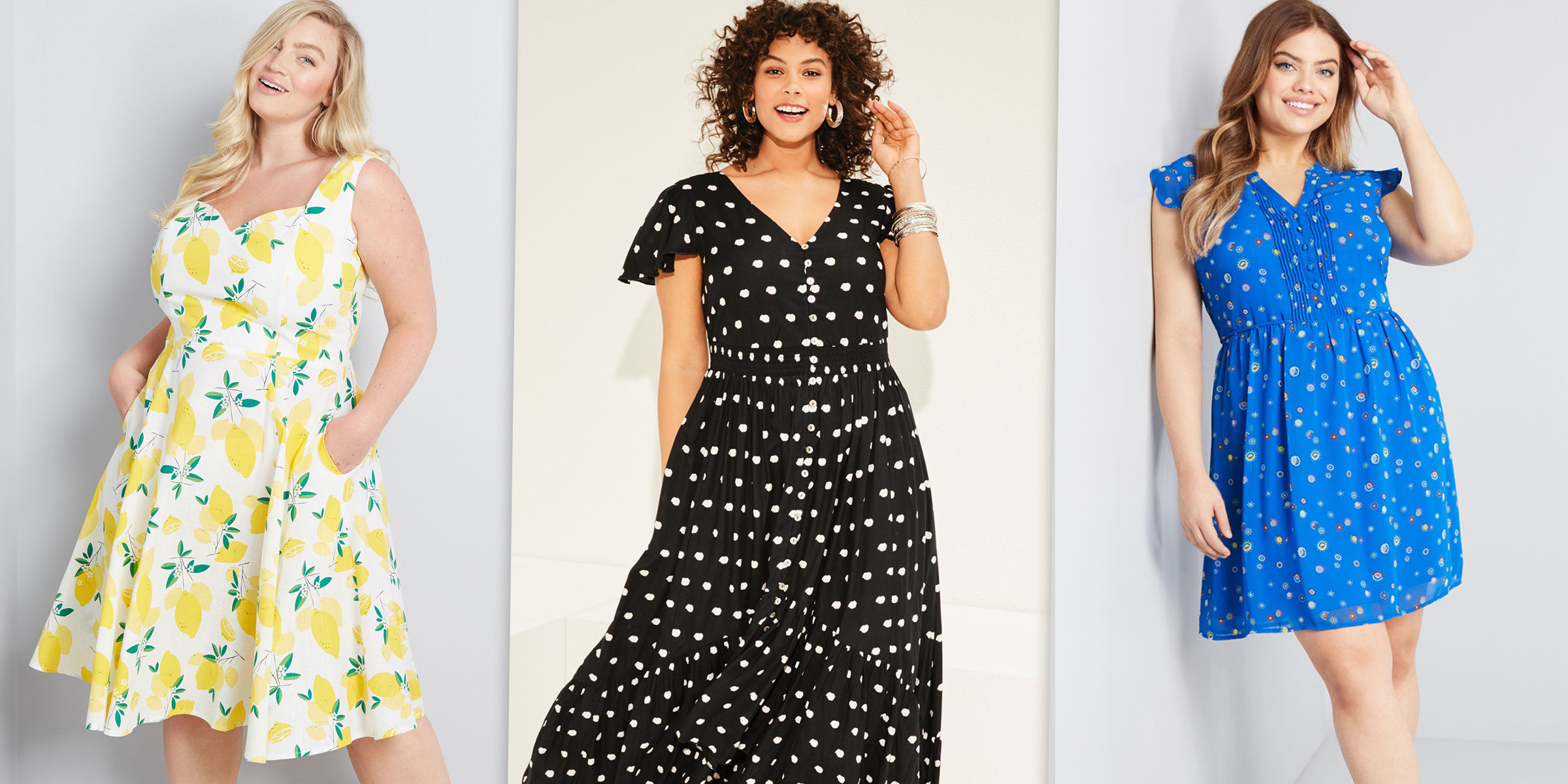fashionable plus size smock dress