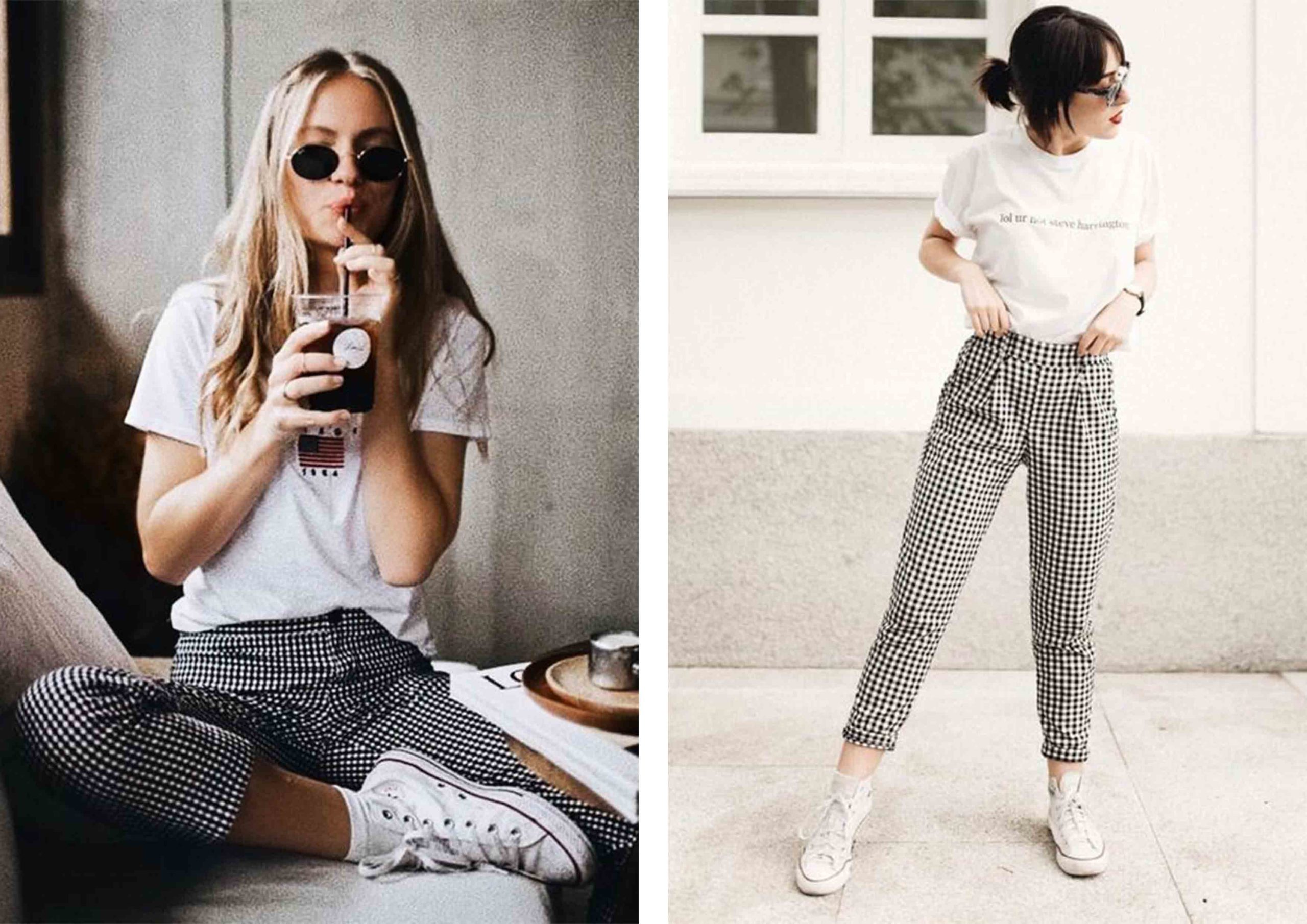 Gingham Pants