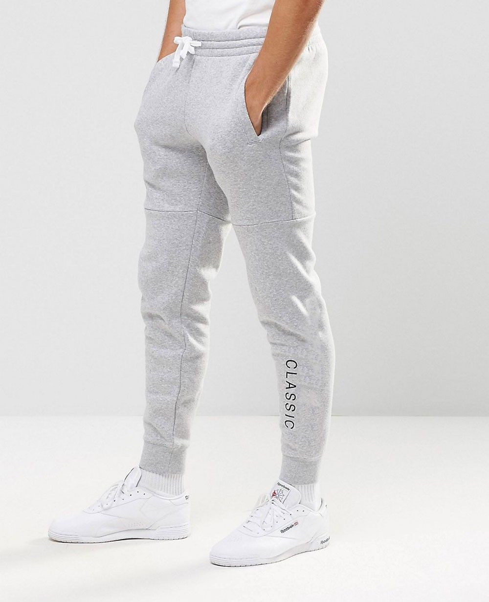 men joggers in grey