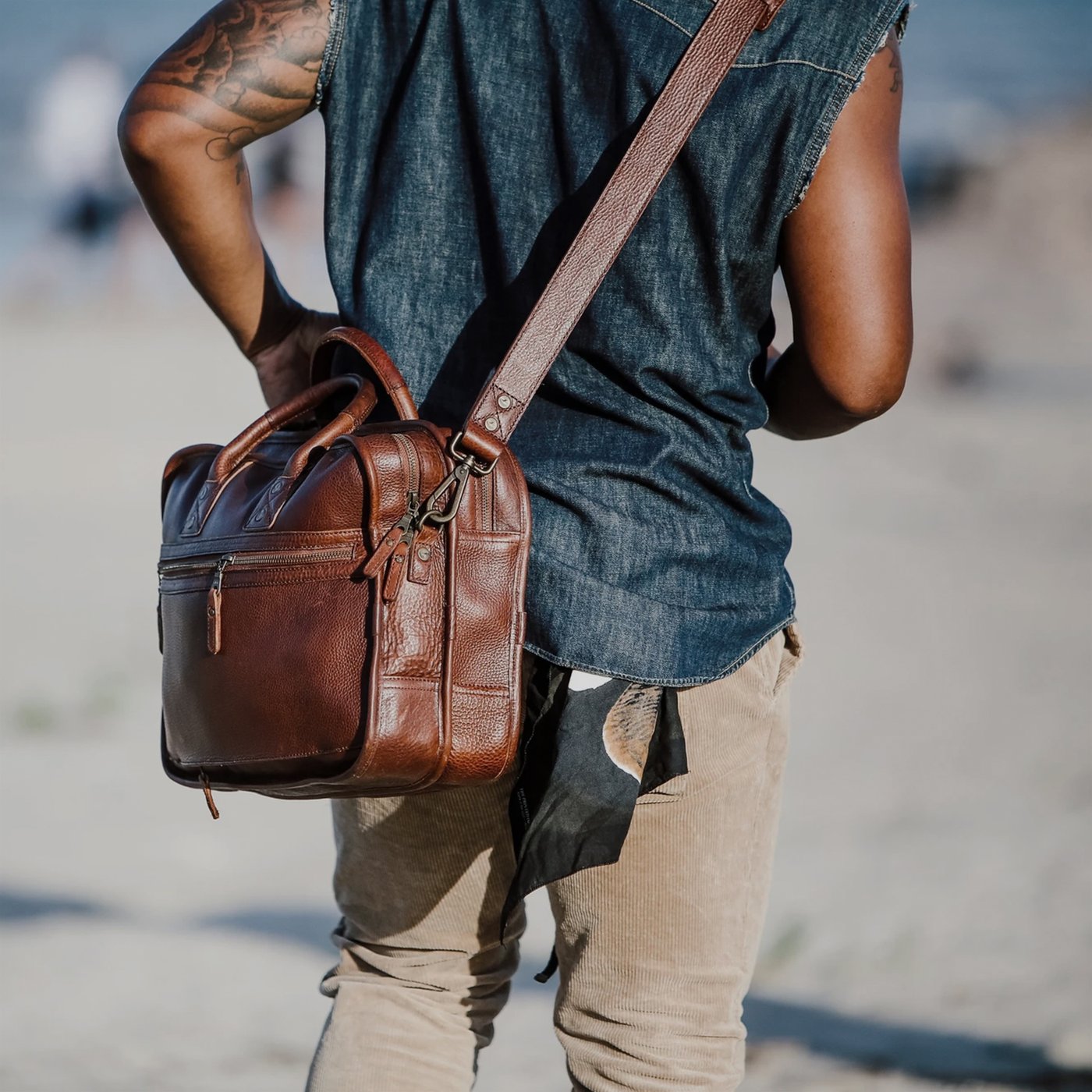 men's styles flight bags for leather