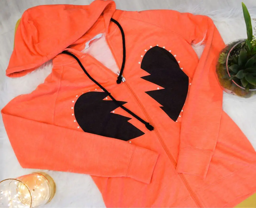 Orange Heartbreak Jacket, Women's Fashion, Clothes
