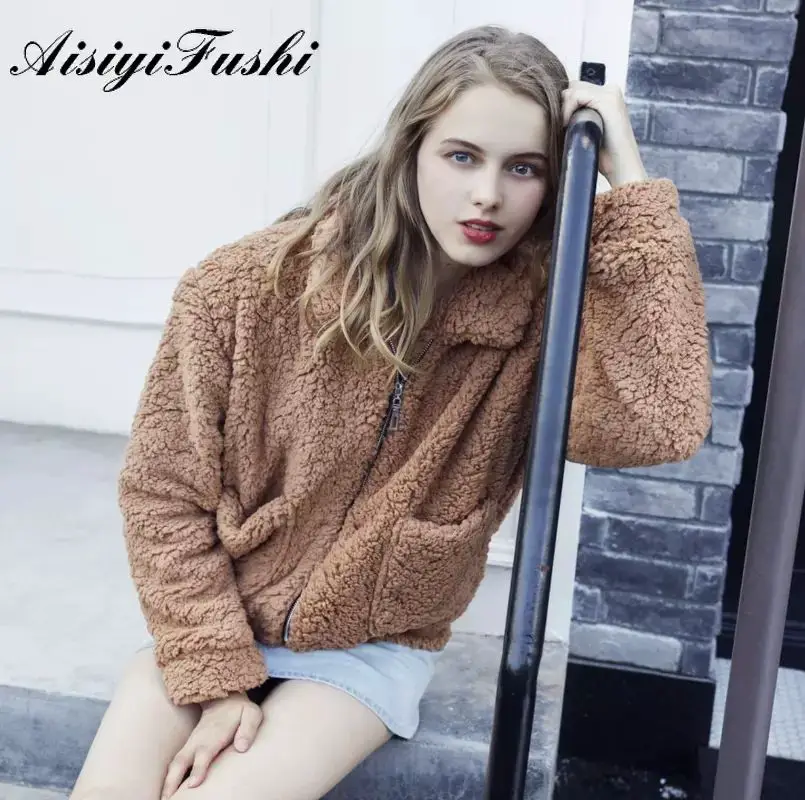 Red Faux Fur Coat for Women, Short Teddy Jacket, Solid, Zipper, Plus Size, Black Faux Fur Coat, Comfortable Fluffy Jackets, 2020