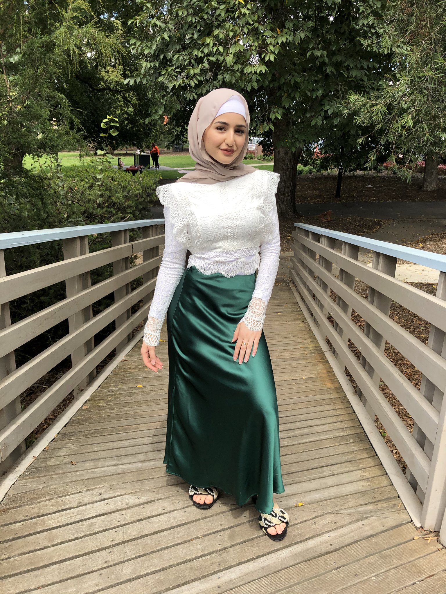 satin maxi skirt