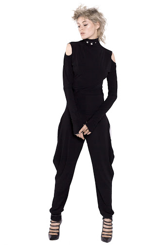 11D Turtleneck jumpsuit Double-sided