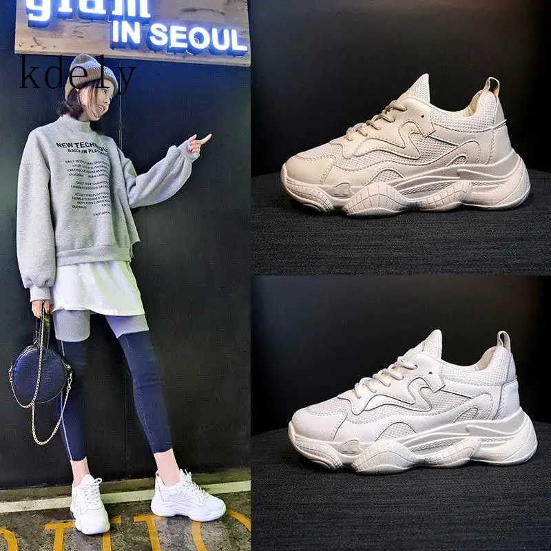 2019 New Style Autumn Platform buffalo Shoes Women Casual Sneakers Round Toe Flats Zapatillas Mujer size35-40