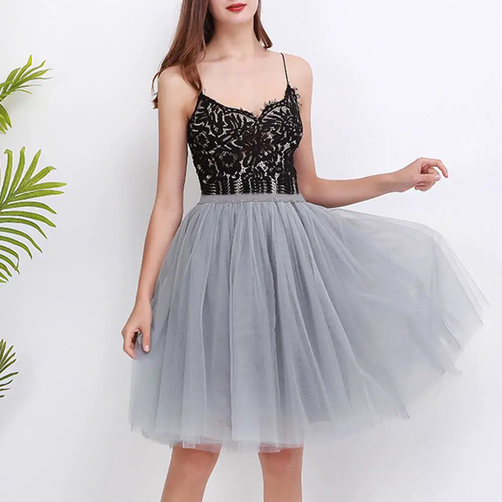 High Waisted Tulle Skirt
