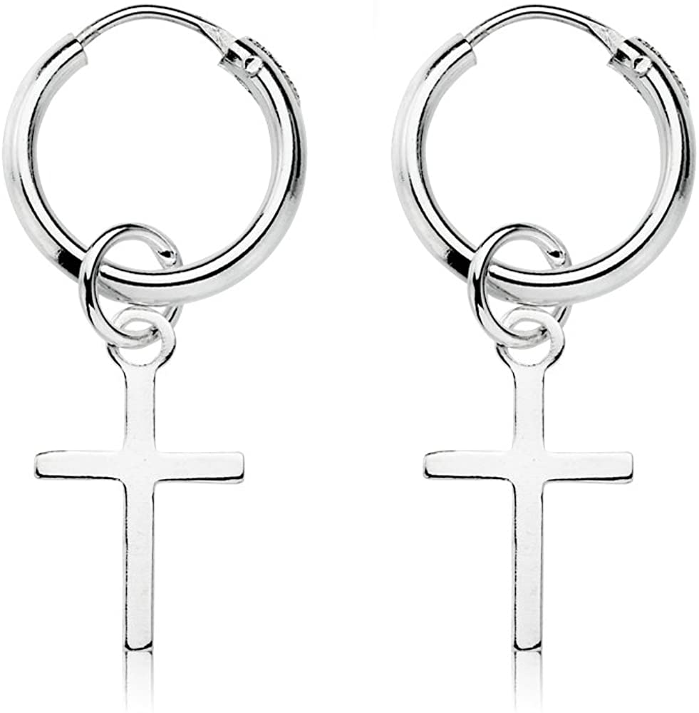 Silver Cross Earrings