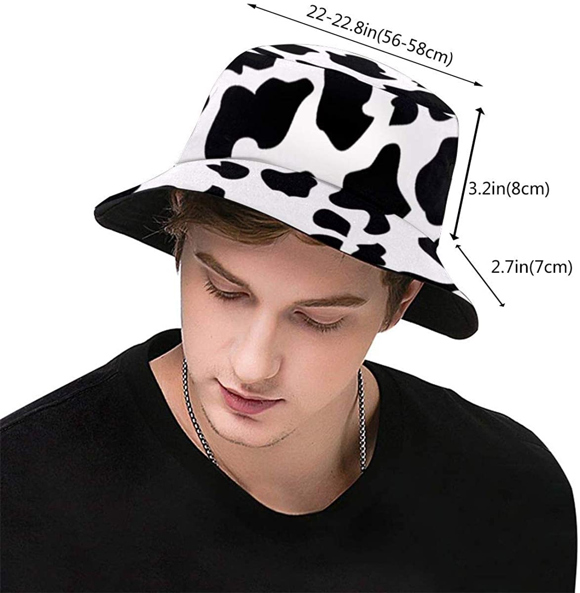 ghkfgkfgk Cow Print Bucket Hat