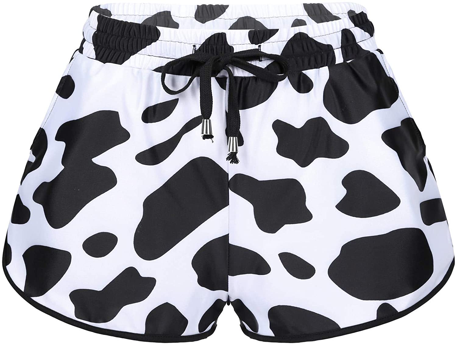 Women's Cow Print Athletic Shorts