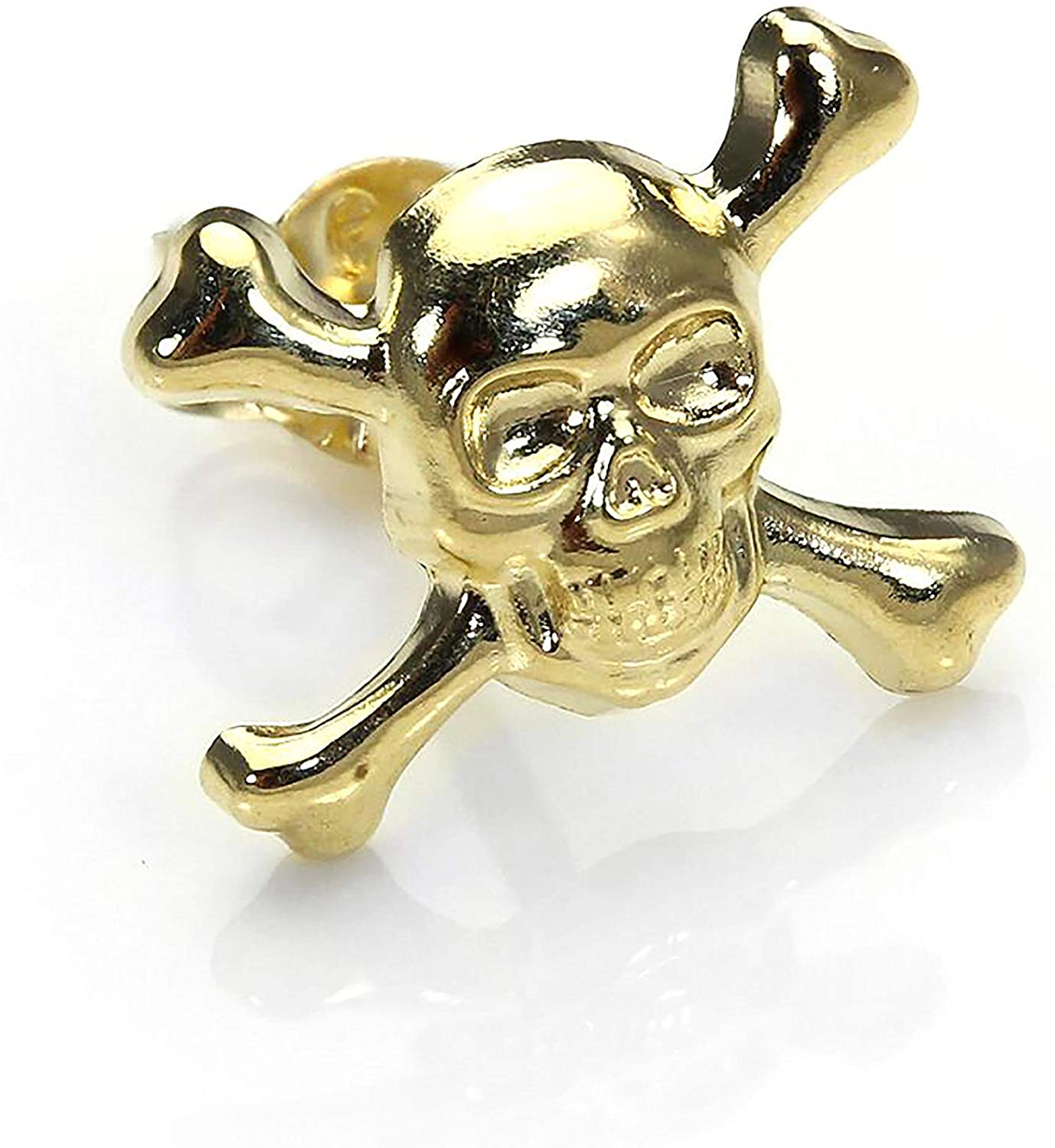 9ct Gold Skull & Crossbones Ear Stud