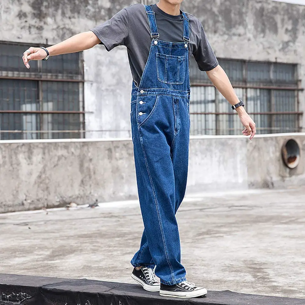 Men's Blue Denim Dungarees