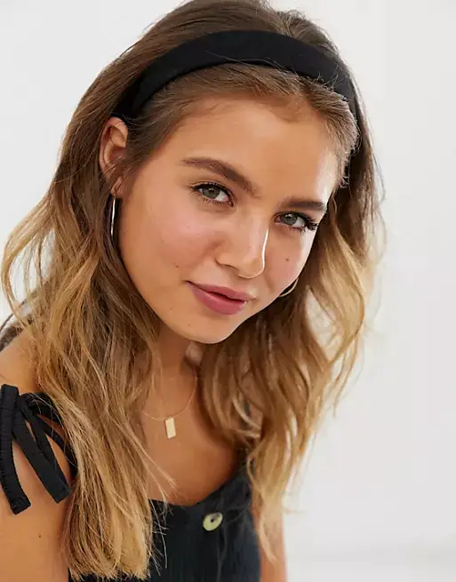ASOS DESIGN alice band in black