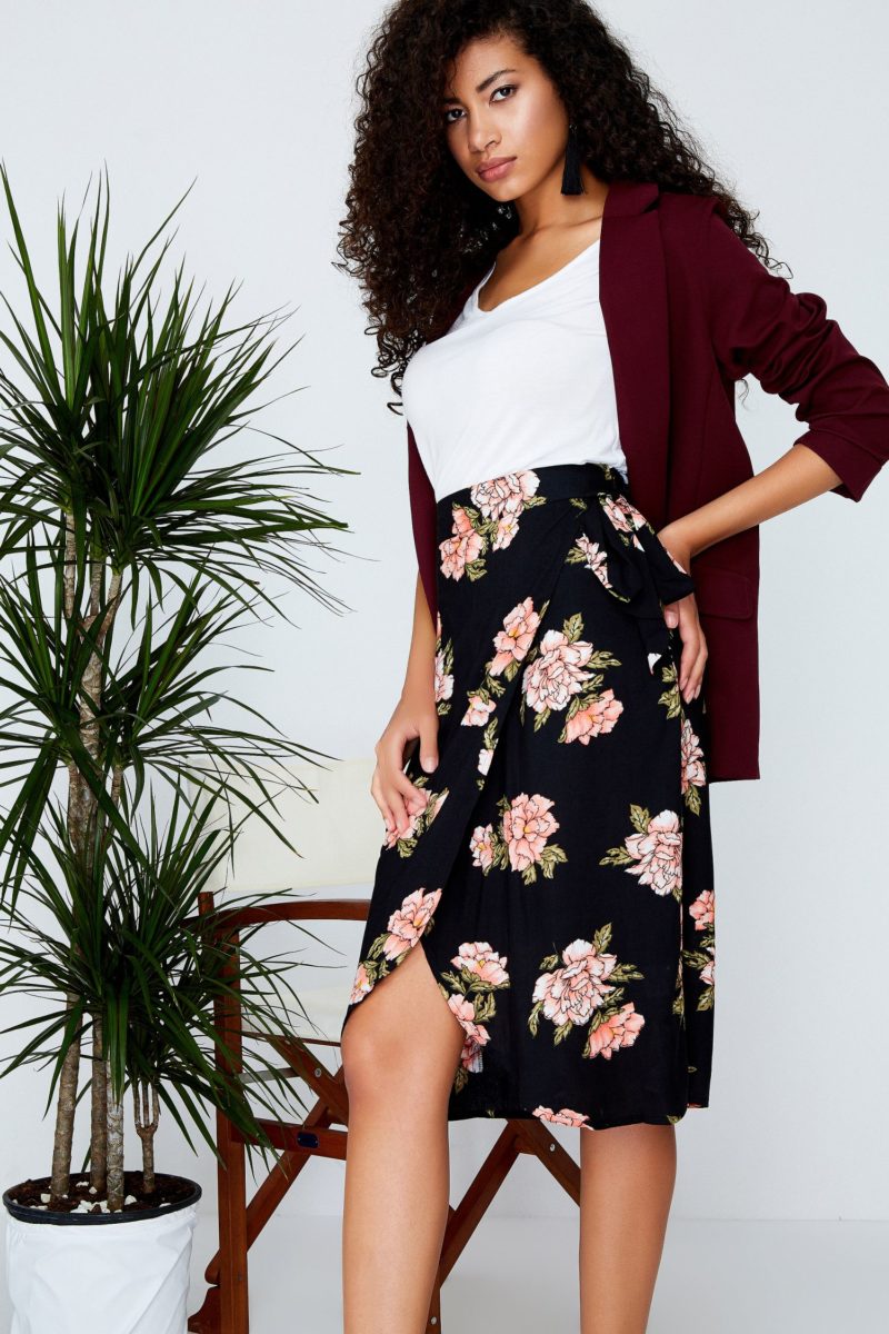 Update Your Casual Wrap Skirt The Streets Fashion and Music