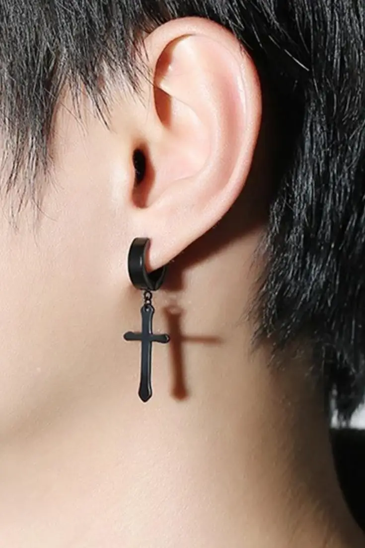 BTS Cross Earring