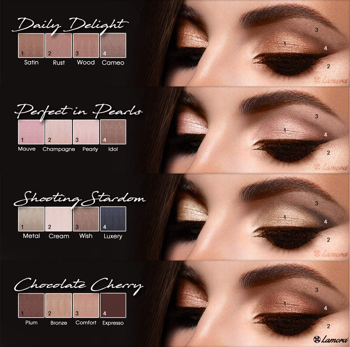 Many models will have a couple of different shades of eyeshadow to change them up easily. When it comes to fashion and makeup, your eyes are your crowning glory. Some of these models on several different makeup brands, but one of the most popular brands for women is the Estee Lauder Magic Makeup Art palette.