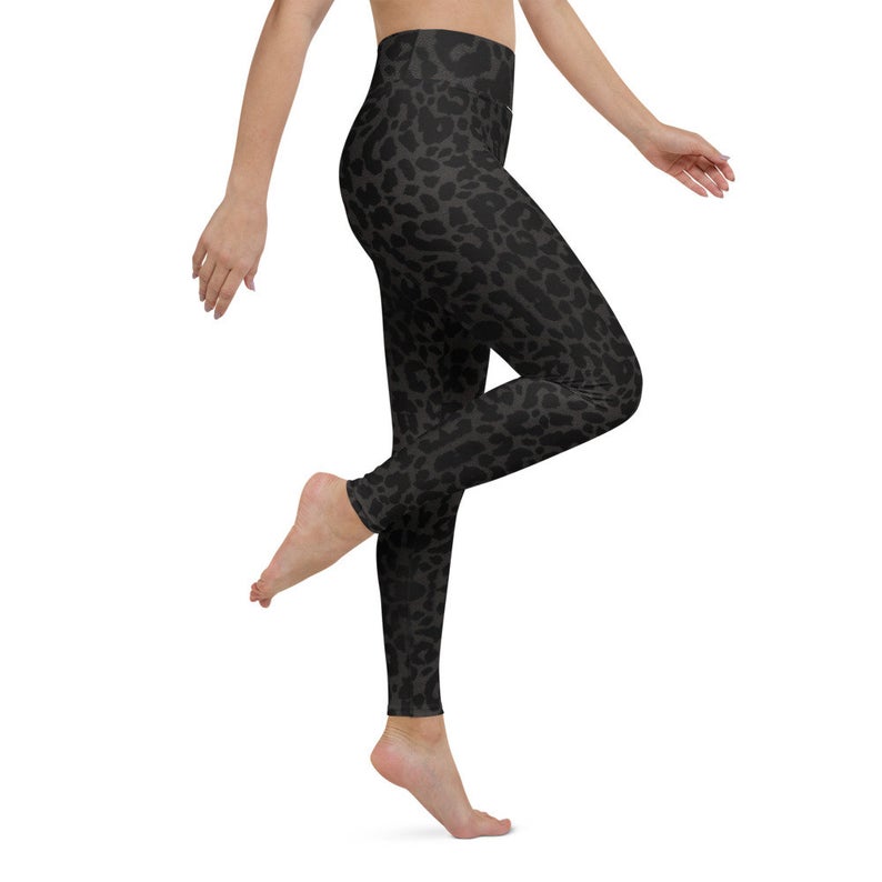 Black Leopard Yoga Pants
