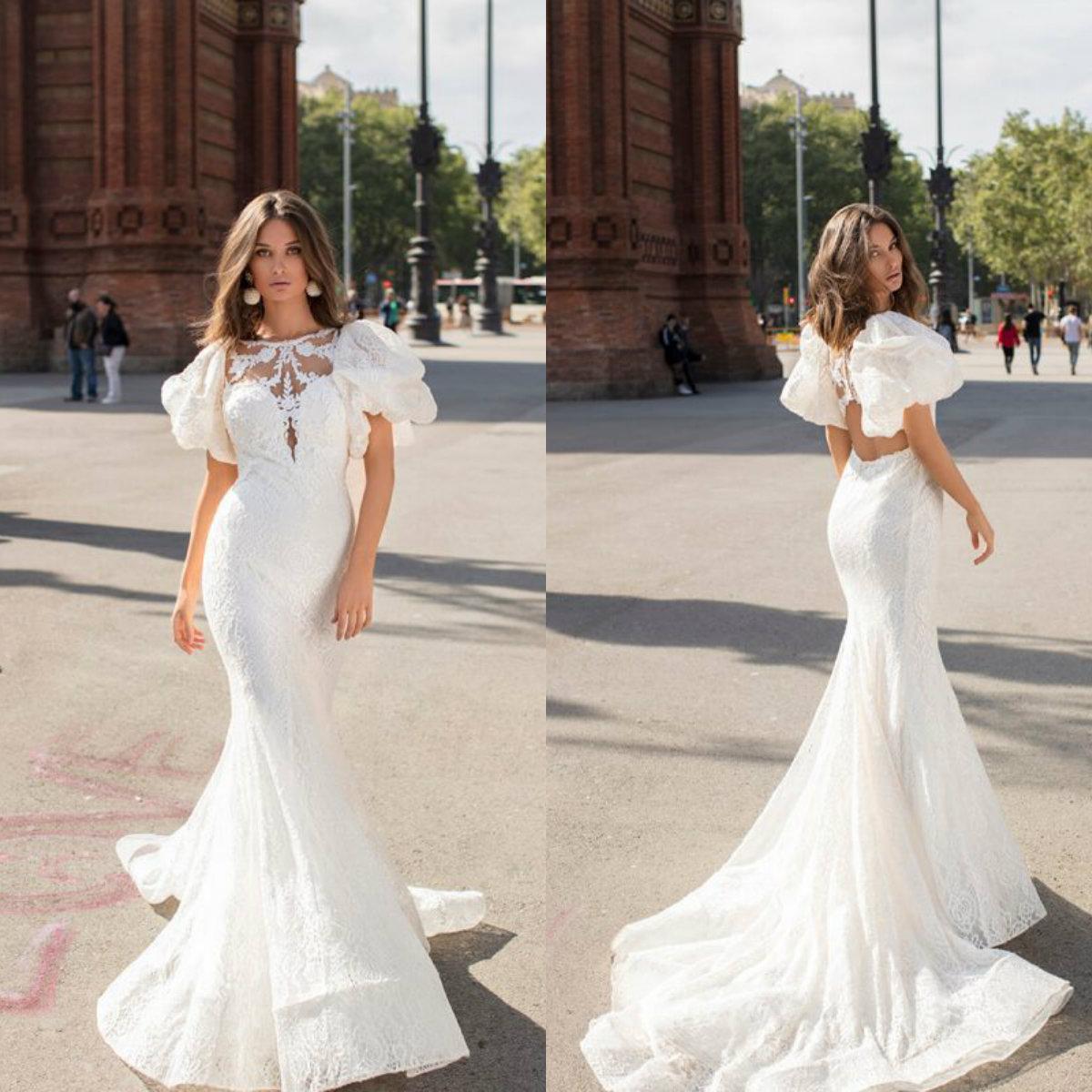 Bohemian Mermaid Wedding Dresses