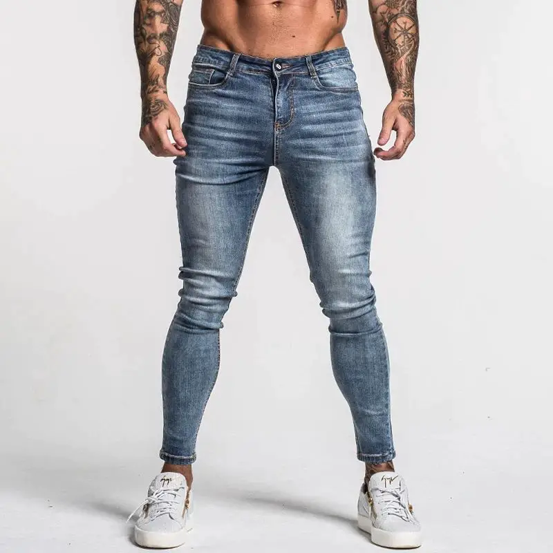 Men's Skinny Jeans Faded Blue 