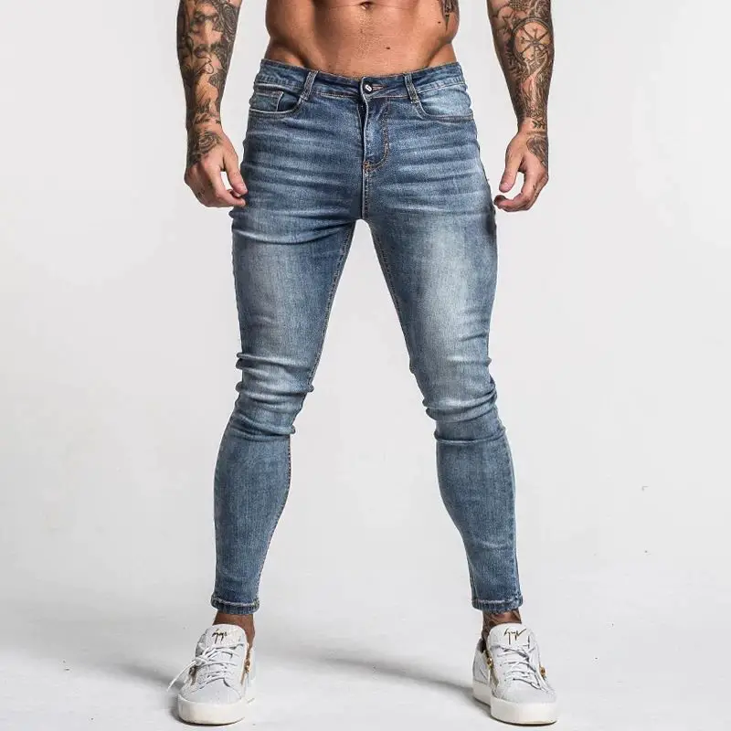 Men's Skinny Jeans Faded Blue