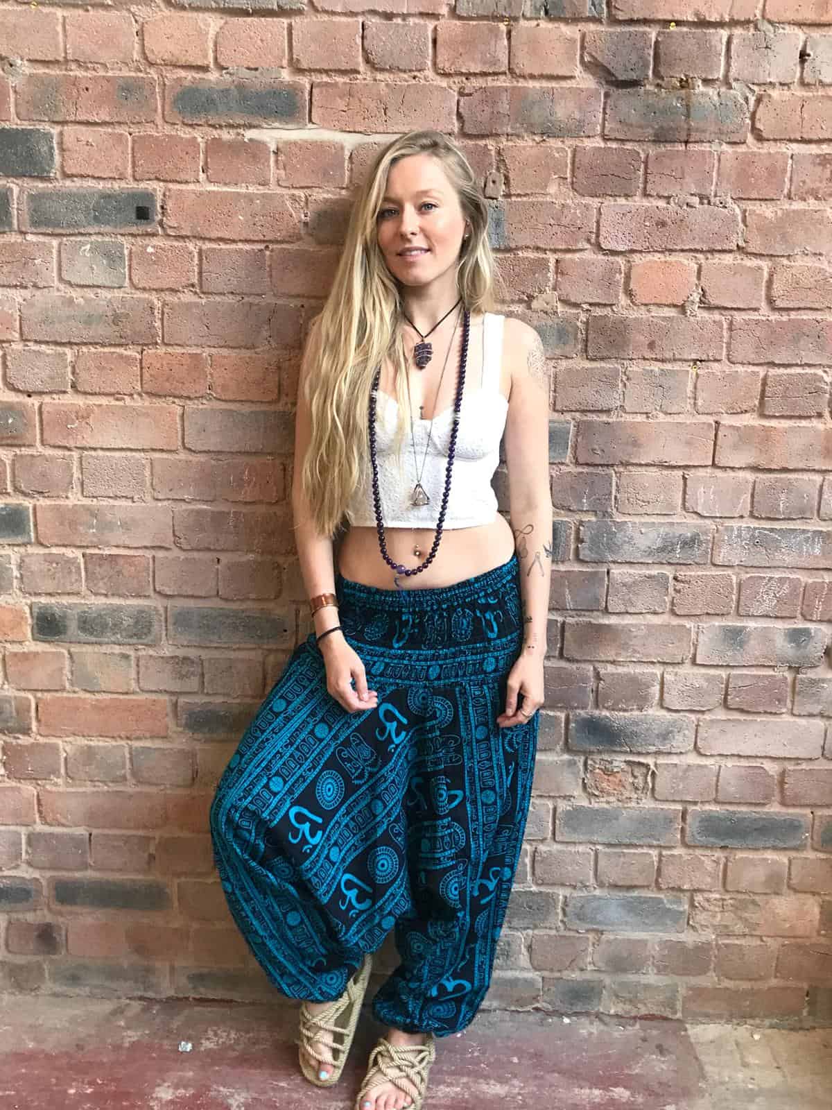 Cotton Harem Pants - Reversible To Wear As A Top!