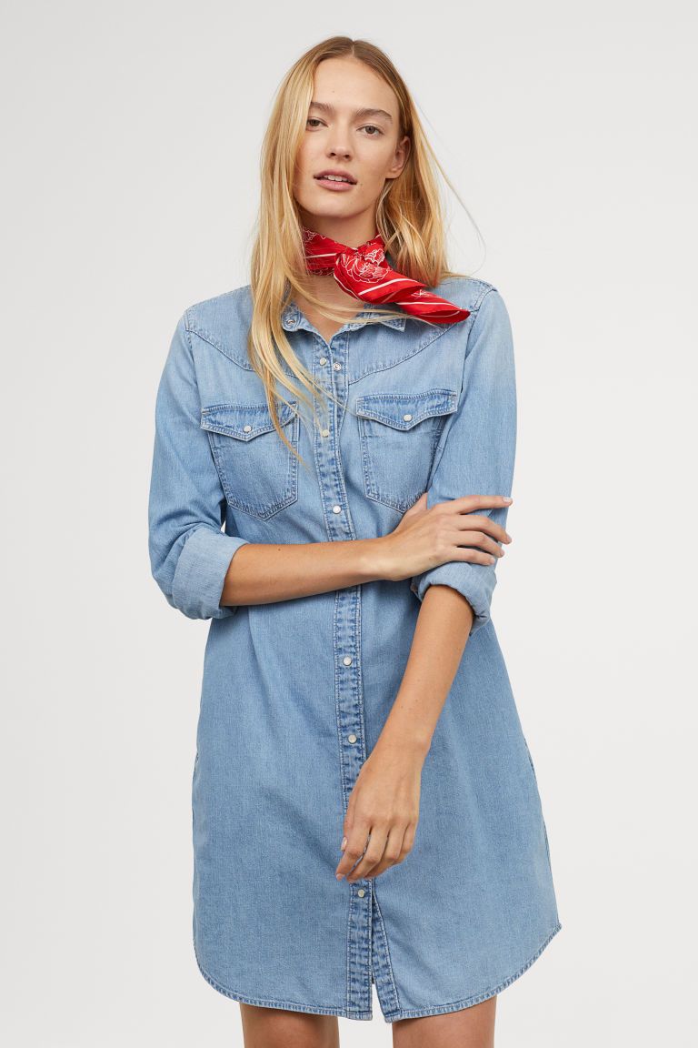 Denim Shirt Dress