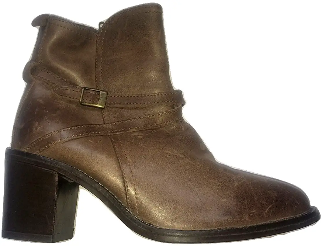 FAITH"Chelsea" Aged Look Ankle Boots Real Leather