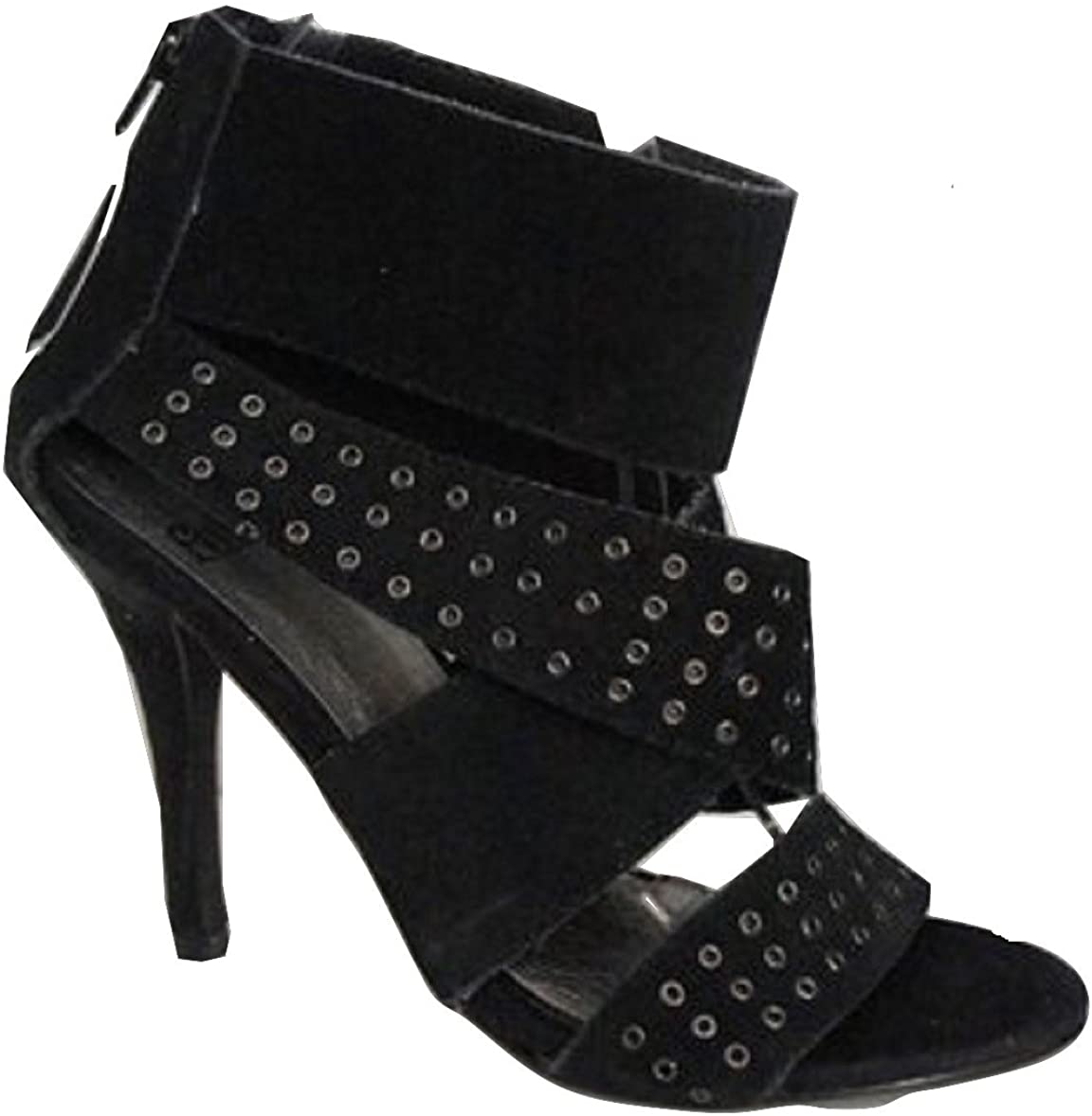 FAITH Real Leather Upper Studded Caged Shoe
