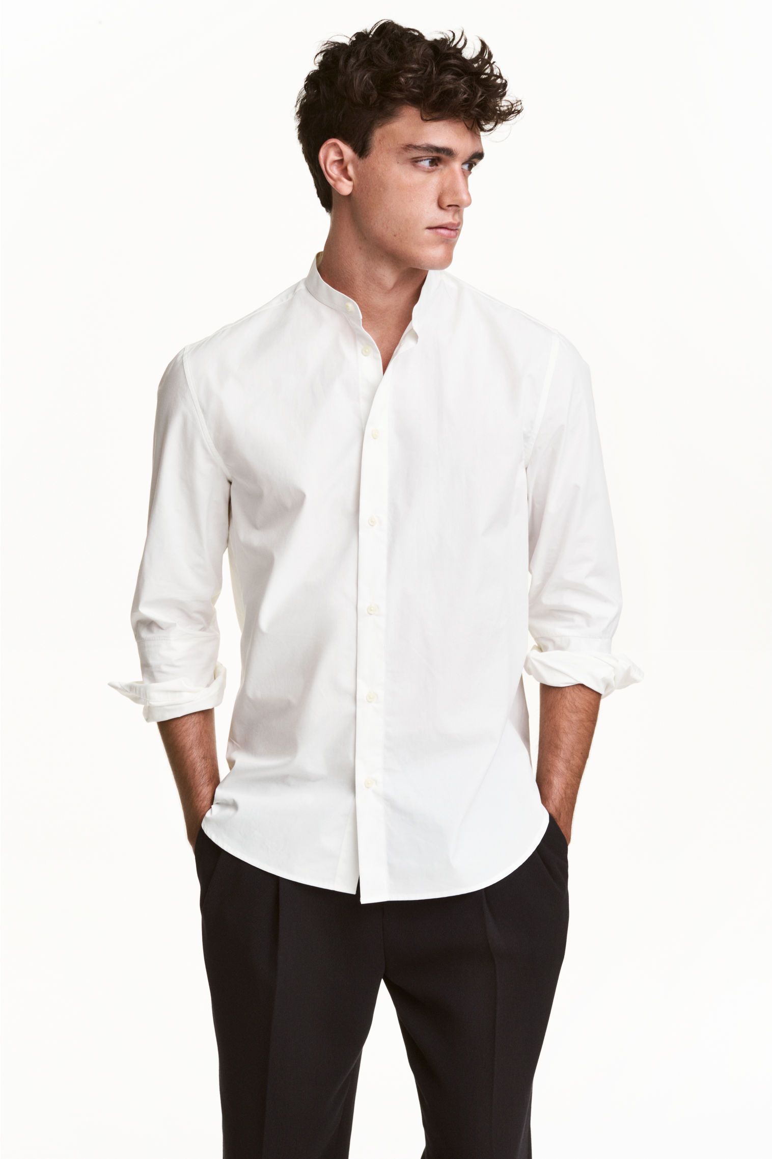 Grandad collar shirt idea