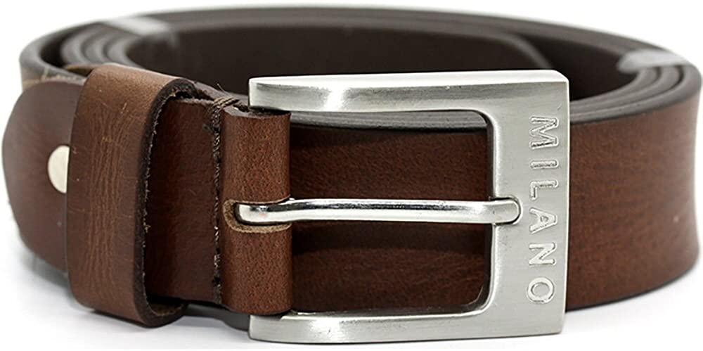 Milano Mens Full Grain Leather Belt