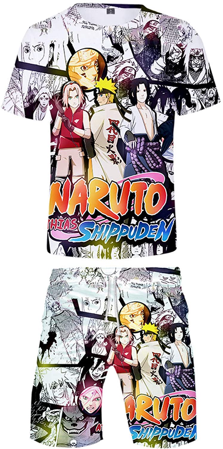 PandaOne Naruto T-Shirt & Shorts Set