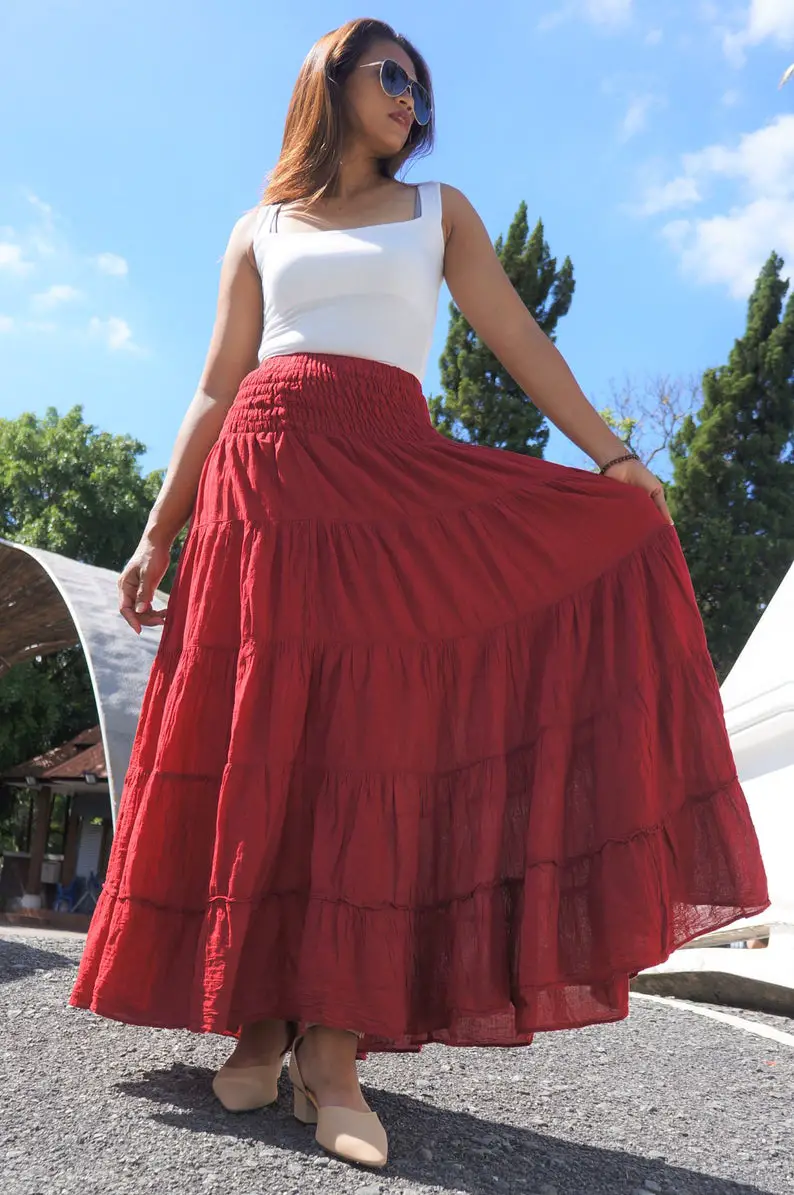 Red Gypsy Skirt
