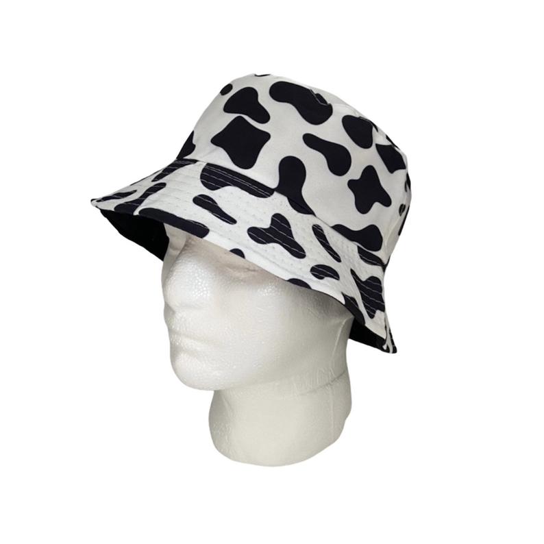 Reversible Cow Print Bucket Hat