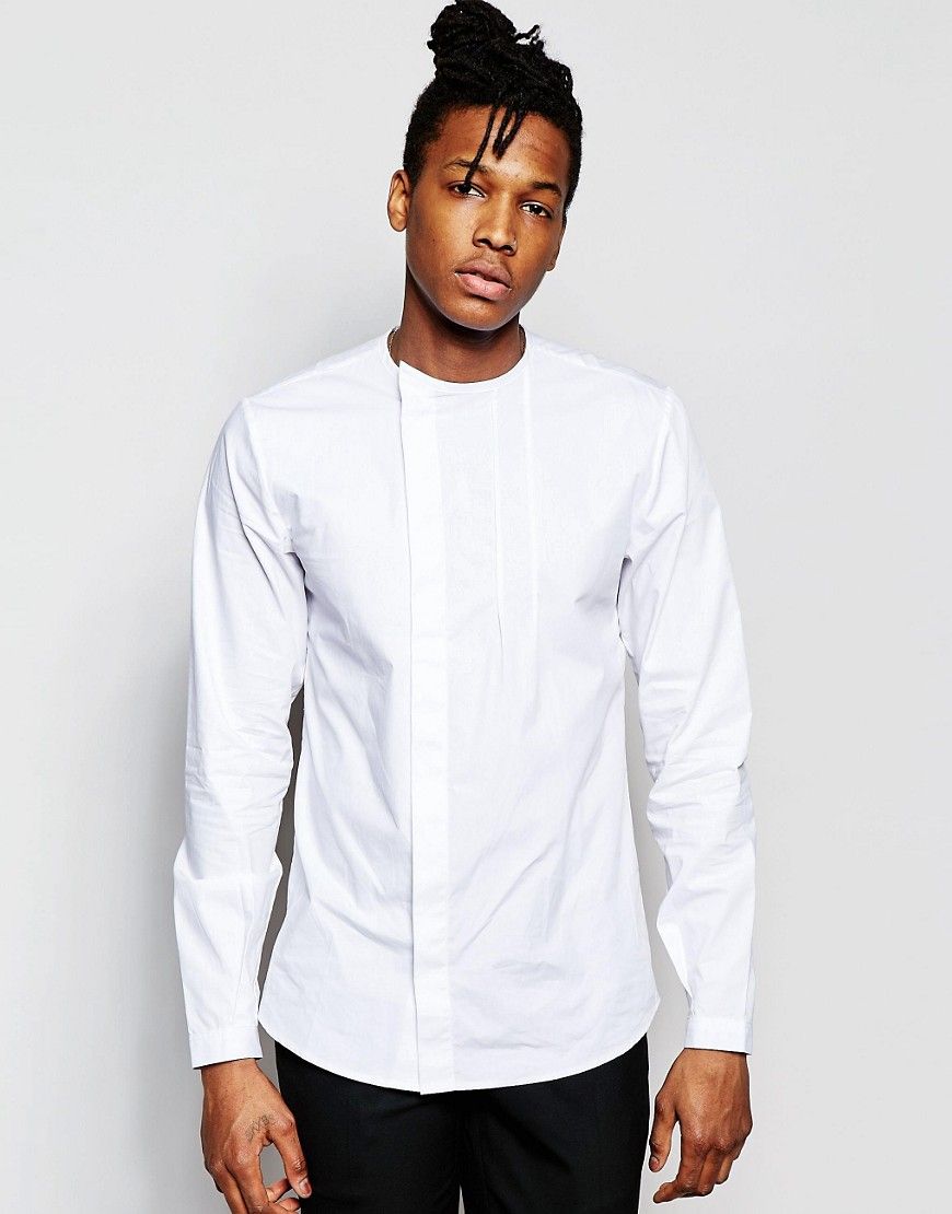 Rogues Of London Grandad Collar Shirt