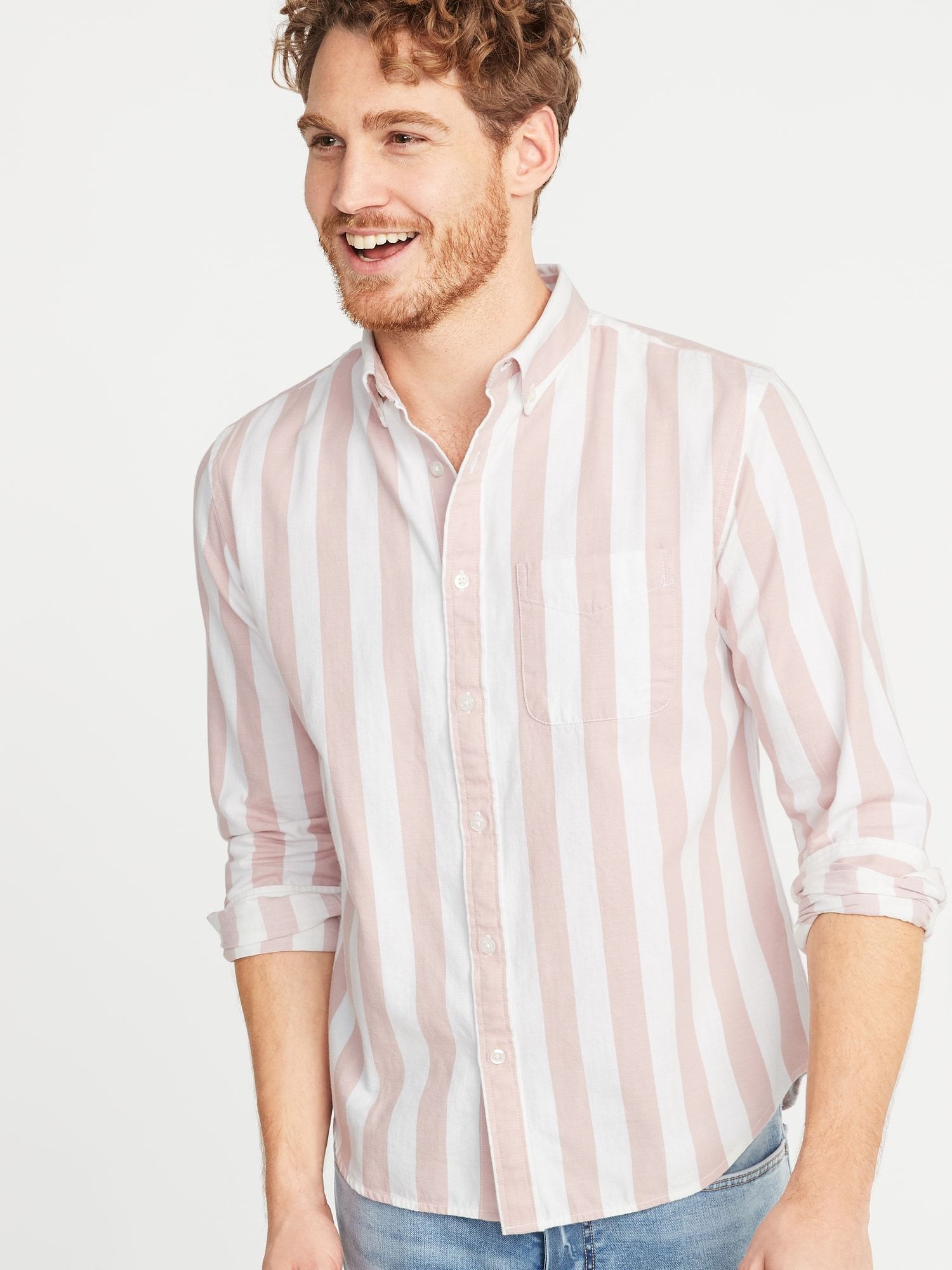 Slim-Fit Striped Twill Everyday Shirt
