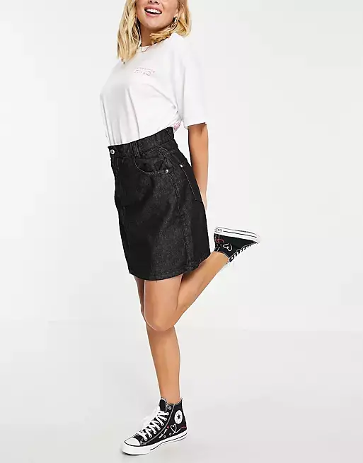 Wednesday's Girl mini skirt in denim