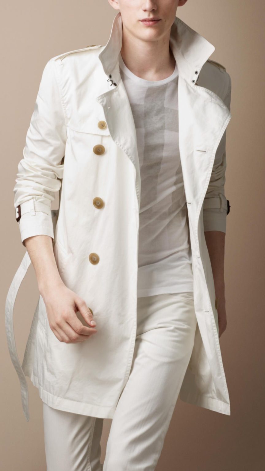 The Popularity of Mens White Trench Coats – The Streets | Fashion and Music