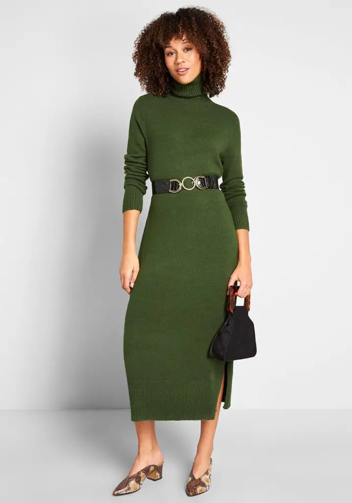 turtleneck maxi