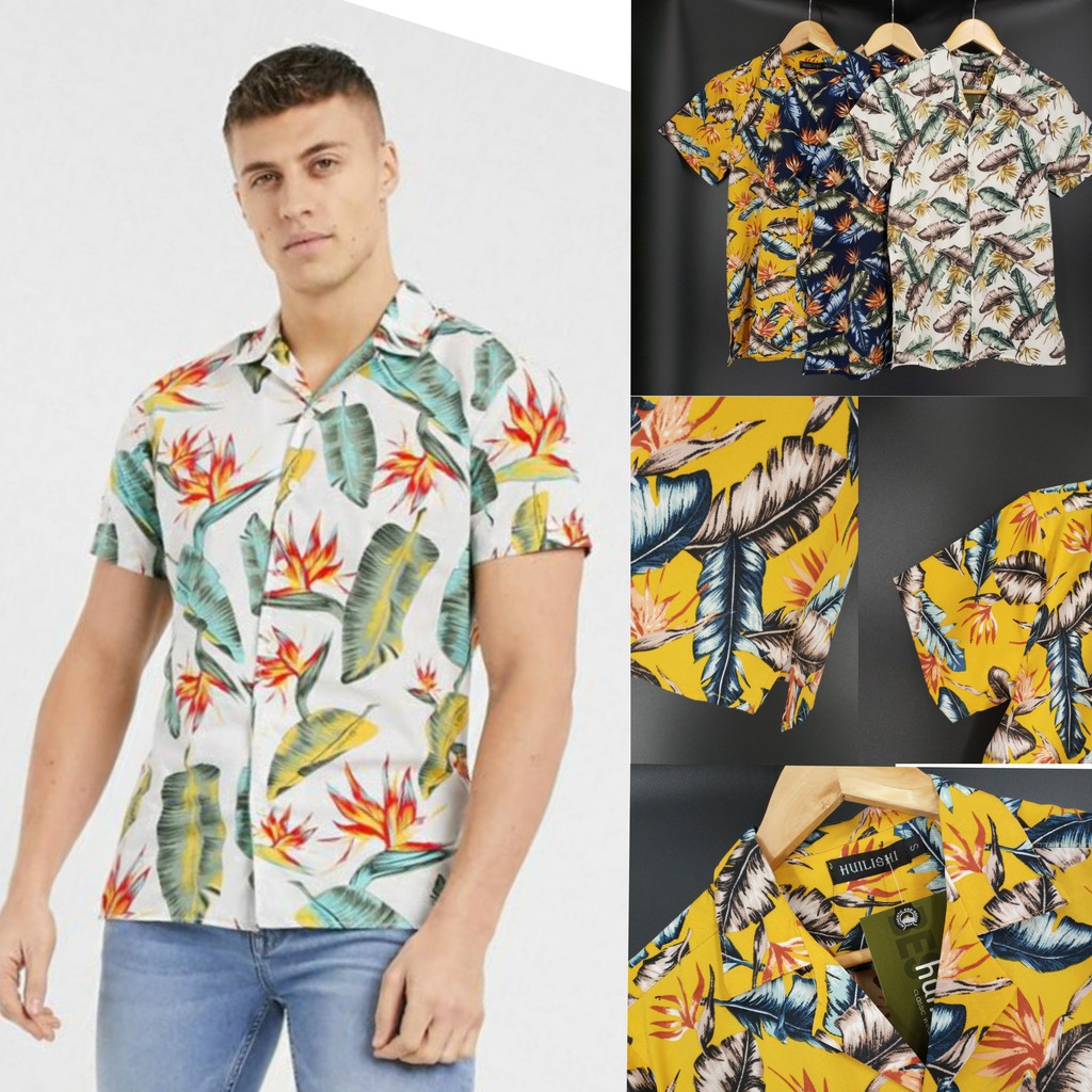 men Floral Print shirt