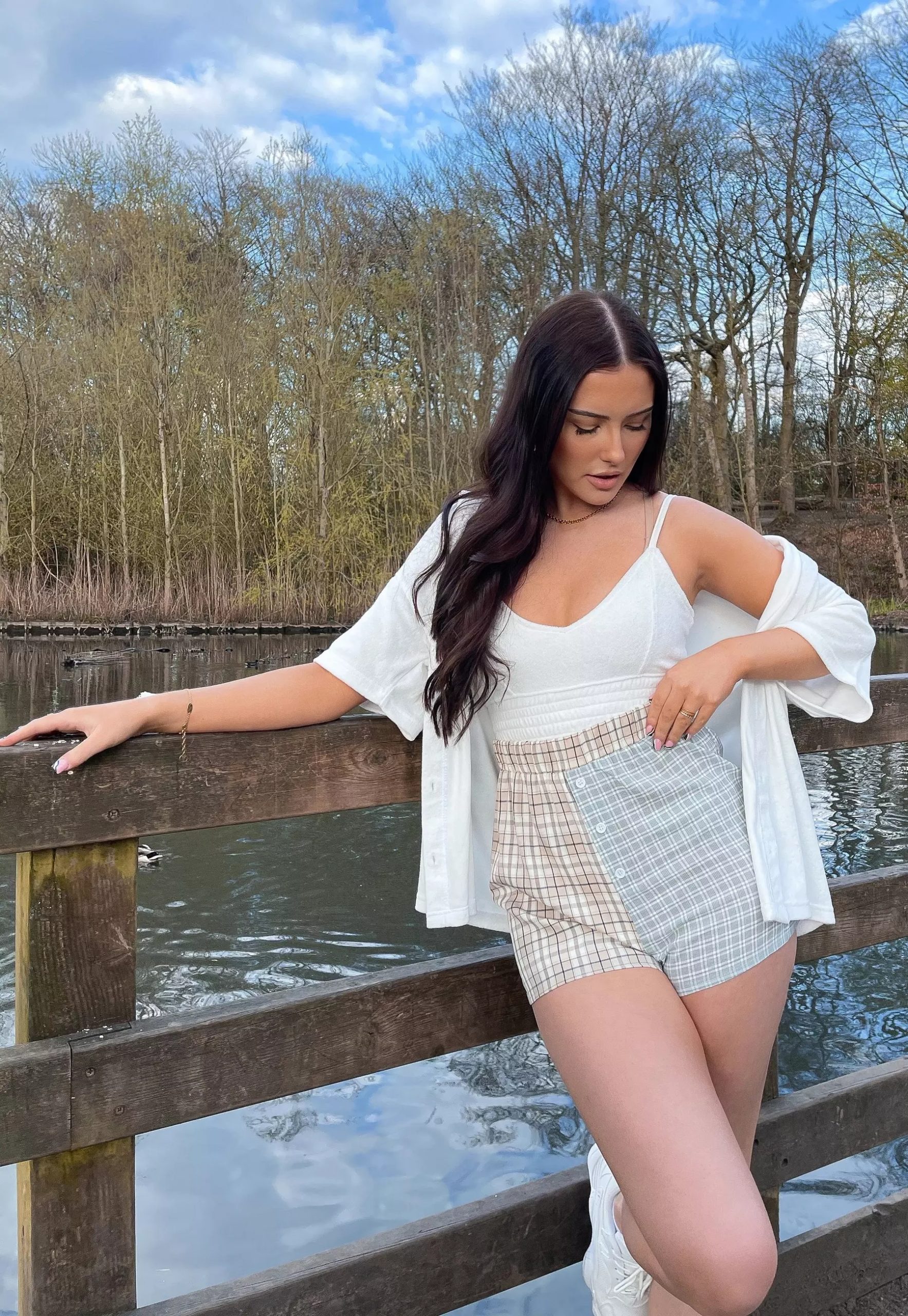 hannah renee edit cream towelling cropped bralet