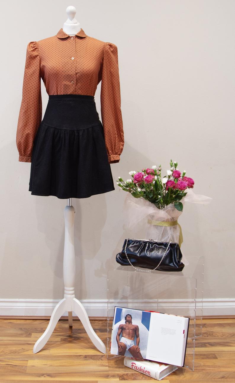 Black Skater Circle Skirt
