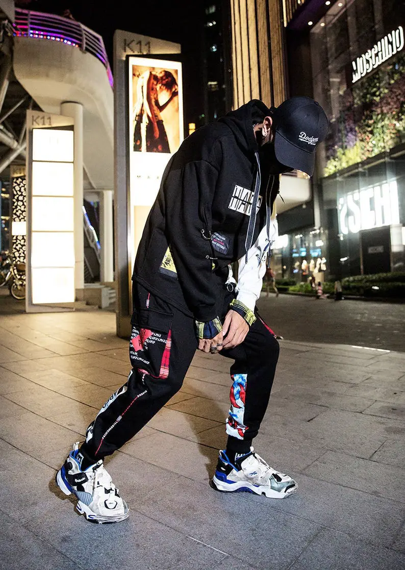Japanese Streetwear Pants Men Harajuku Graphic Sweatpants
