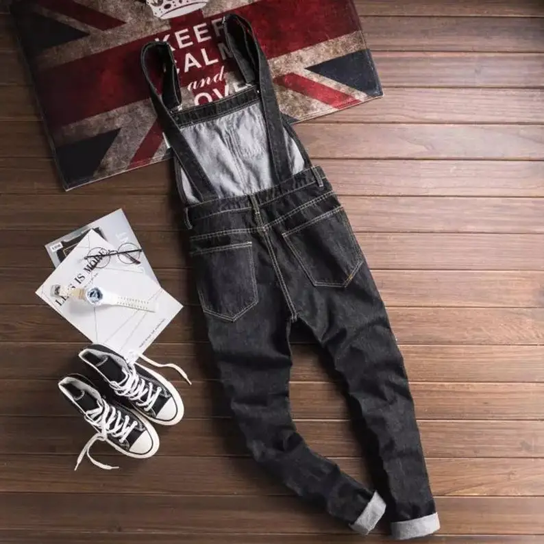 Mens dungarees thick quality denim