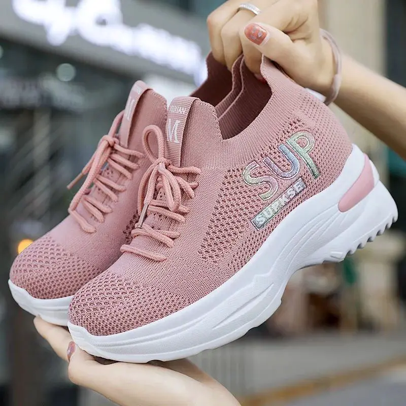 spring casual women chunky sneakers white ladies trainers Female buffalo shoes high heel fashion luxury sport sneakers