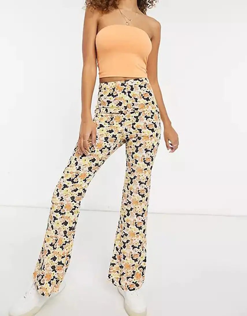 Fashion Union relaxed wide leg trousers in floral co-ord