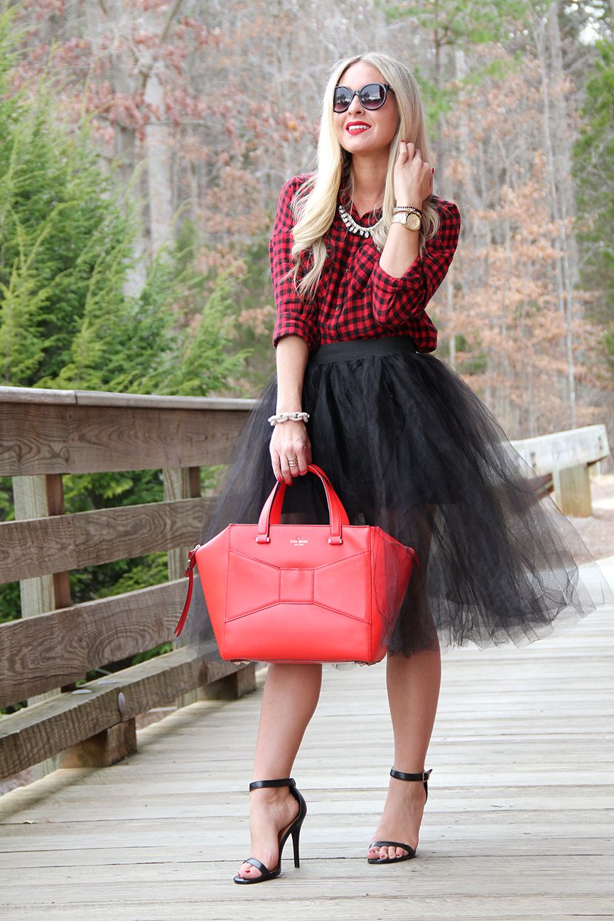 Tulle Skirt and Plaid