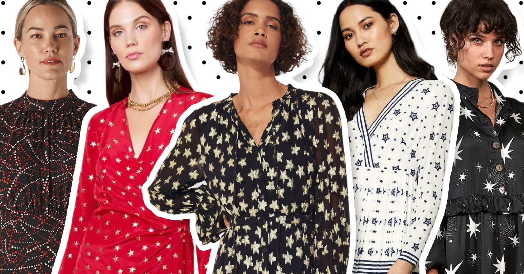 Star Printed Dress